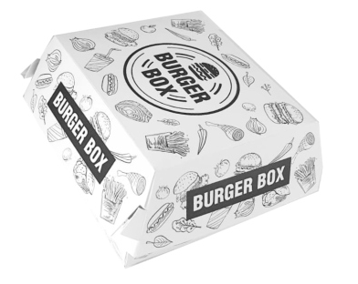 Hamburger box Urban – 13x13x9.5cm mare – 100 buc. sanito.ro