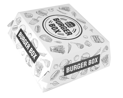 Hamburger box Urban - 13x13x9.5cm mare - 100 buc.