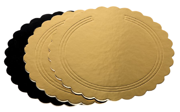 Discuri groase ondulate auriu/negru – Discuri groase ondulate auriu/negru 2400 gr OE40cm – 10 buc/set 2400 imagine noua