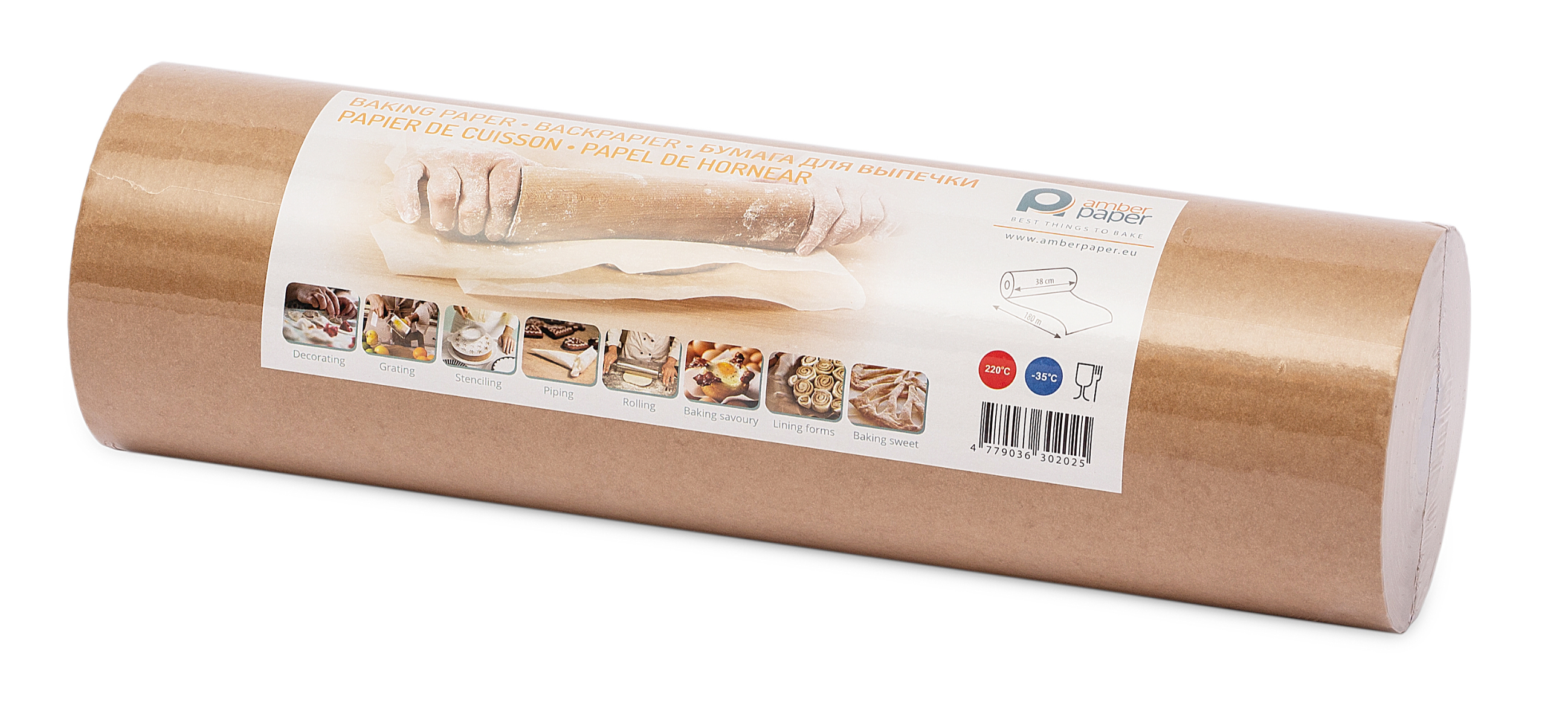 Hartie de copt gold siliconata rola 38cm x 50m 1 rola