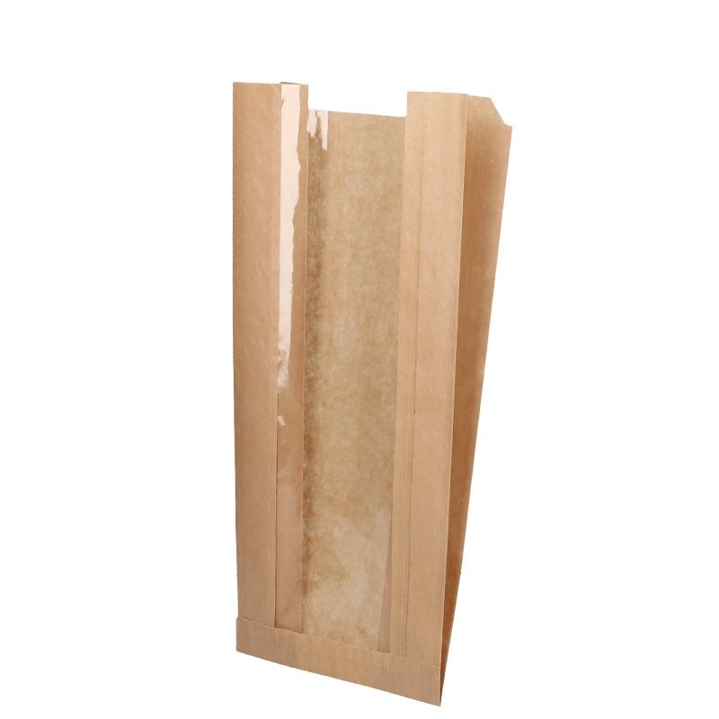 Se 1000 bucati  Punga cu fereastra pentru Paine 20x8x31cm
