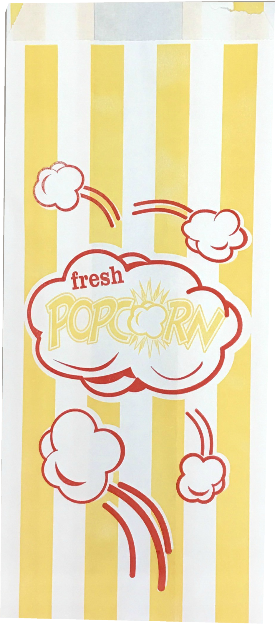 Set 1000 bucati punga popcorn yellow 12 x 8 x 27cm