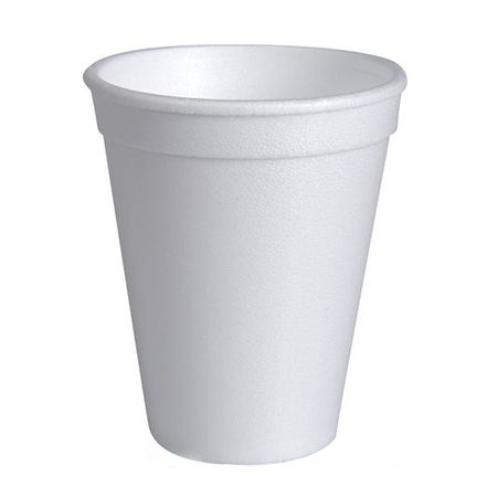 Set de 100 bucati pahare din spuma eps albe 200 ml
