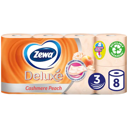Zewa hartie igienica 8 role piersica aqua tube