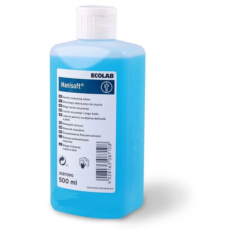 Sapun lichid dezinfectant – MANISOFT 500ml Lotiune antimicrobiana pentru spalarea igienica a mainilor EcoLab