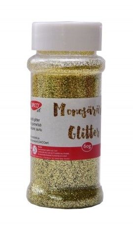 Pudra glitter monosararita 60g daco auriu