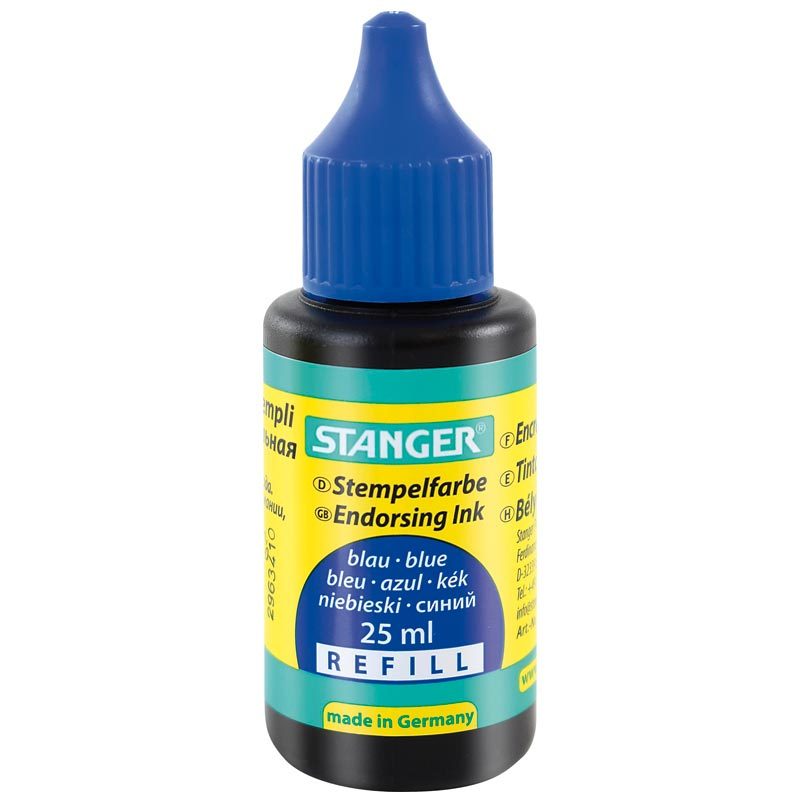 Tus pt. stampila stanger - 25 ml albastru