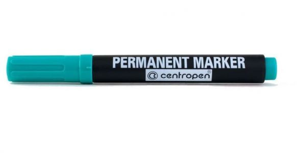 Permanent Marker Centropen 8576 - Varf Tesit Verde 2021 sanito.ro