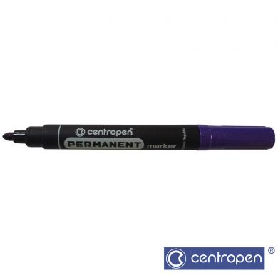 Permanent Marker Centropen 8566 - Varf Rotund Violet 2021 sanito.ro