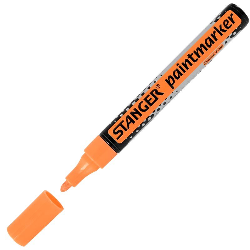 Marker cu vopsea 2-4 mm Stanger – orange sanito.ro