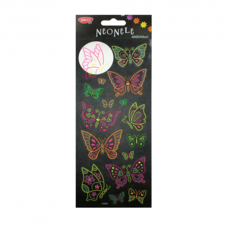 Abtibild - ab045 fluturi neonele daco