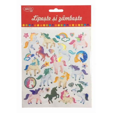 Abtibild - ab059 unicorni lipeste si zambeste daco