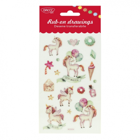 Abtibild - ab107 unicorni desene transferabile daco