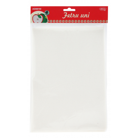 Accesorii craft - ad081c fetru uni set 4 alb