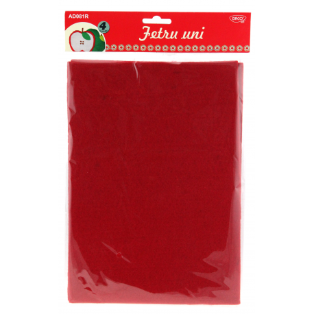 Accesorii craft - ad081r fetru uni set 4 rosu