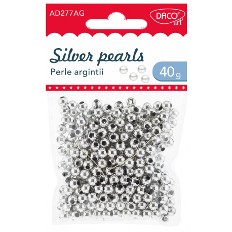 Accesorii craft - ad277 perle argintii daco