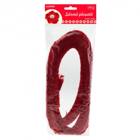 Accesorii craft - sarma plusata maxi rosie daco-ad295r 