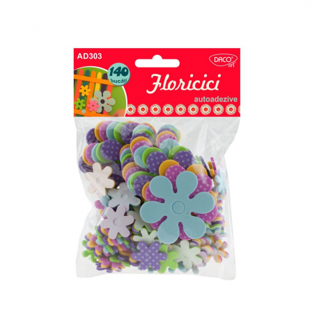 Accesorii craft - floricici din spuma autoadezive daco-ad303 