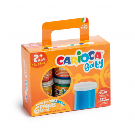 Acuarele finger 6x80 ml carioca baby ko032