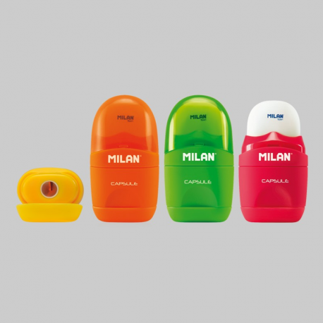 Ascutitoare cu radiera fluo milan