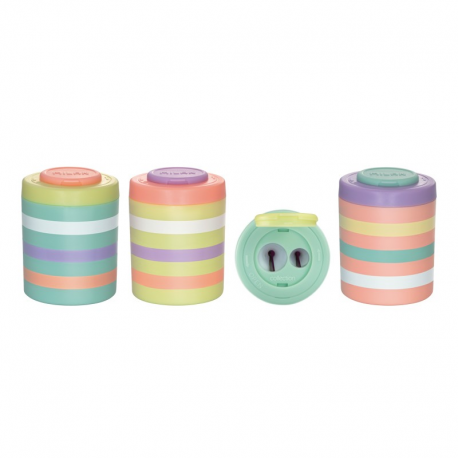 Ascutitoare plastic dubla cu container sugar milan