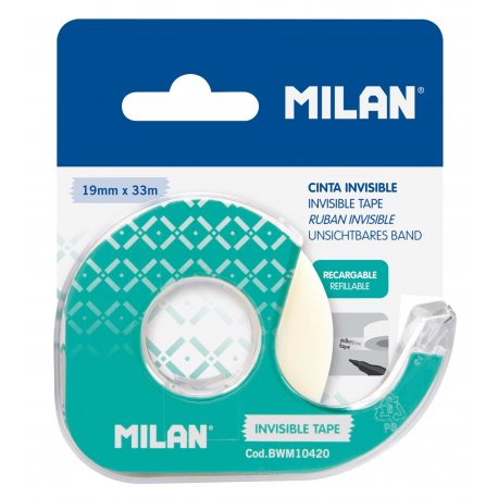 Banda adeziva 19x33 invizibila cu suport milan bwm10420