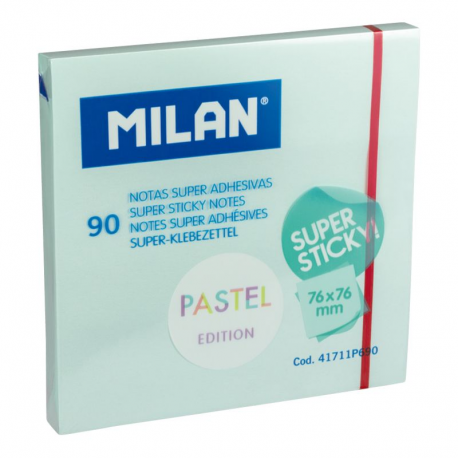 Bloc notes adeziv 76x76 albastru pal milan