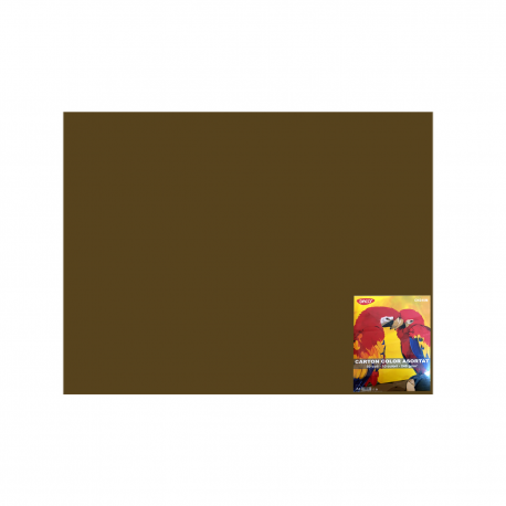 Carton color 50x65cm 240g/mp daco x 10 coli/top-cn240ch maro ciocolatiu