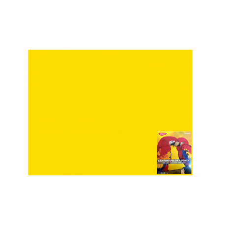 Carton color 50x65cm 240g/mp daco x 10 coli/top-cn240g galben