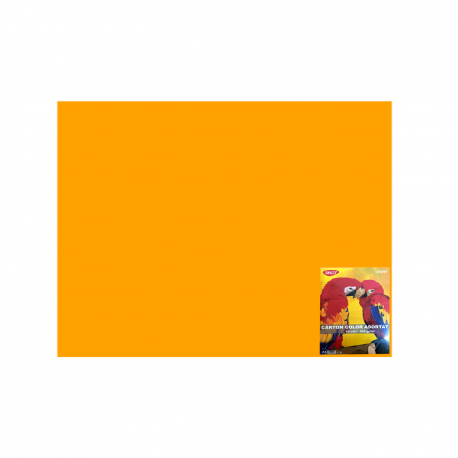 Carton color 50x65cm 240g/mp daco x 10 coli/top-cn240p portocaliu