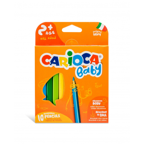 Creion color 10 culori carioca baby 42819