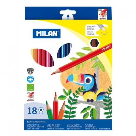 Creion color 18 hexagonal milan
