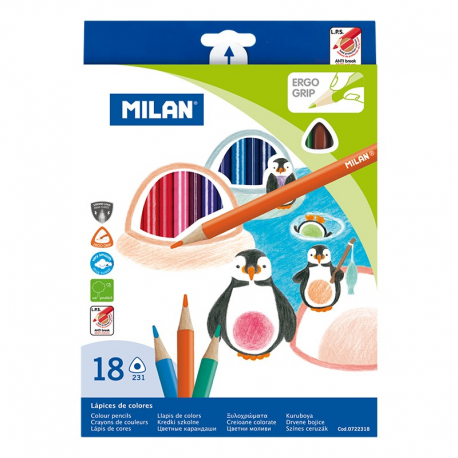 Creion color 18 triunghiular milan