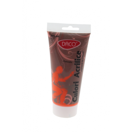 Culori acril 200ml daco portocaliu cu3200