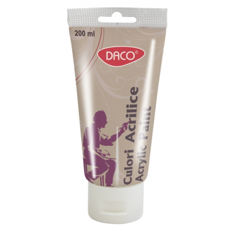 Culori acril 200ml daco rosu metalizat cu3200 200ml