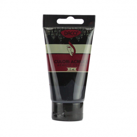 Culori acril 75ml daco negru cu375n