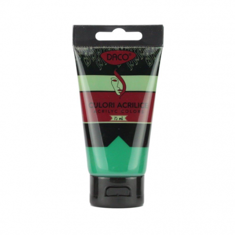 Culori acril 75ml daco verde viridian cu375vv