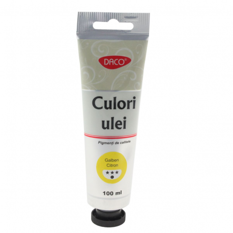 Culori ulei 100ml daco galben citron cu4100