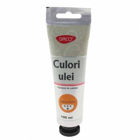 Culori ulei 100ml daco galben inchis cu4100