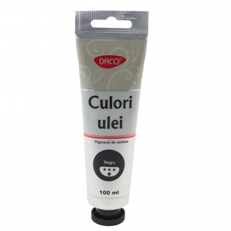 Culori ulei 100ml daco negru cu4100