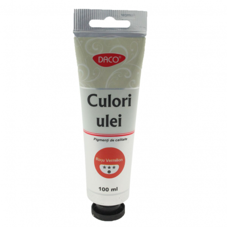 Culori ulei 100ml daco rosu vermilon cu4100
