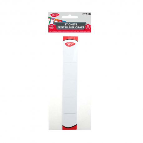 Etichete carton 250g set 10 pt. biblioraft 50 mm et150