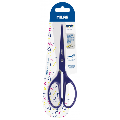 Foarfeca milan 17cm acid albastra