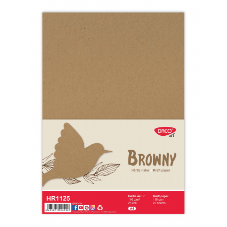 Hartie natur a4 25 coli daco-hr1125