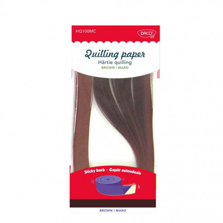 Hartie quilling aa maro ch 42.5x0.5cm 100/set daco hq100mc