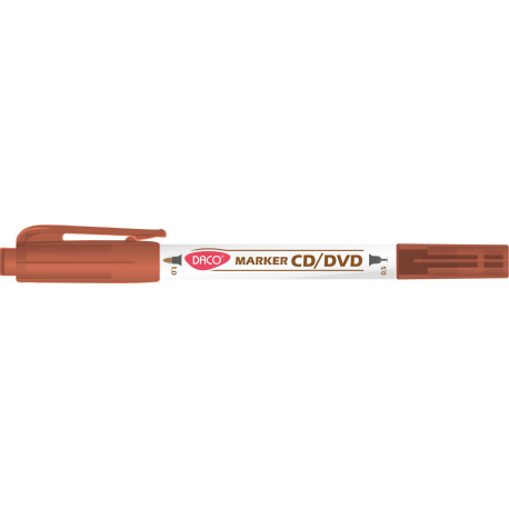 Marker cd/dvd doua capete daco maro mk301