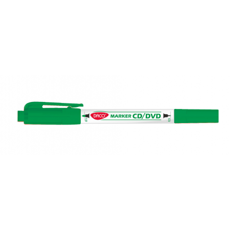 Marker cd/dvd doua capete daco verde mk301