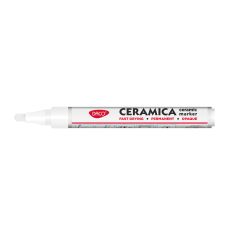 Marker ceramica daco alb mk502w