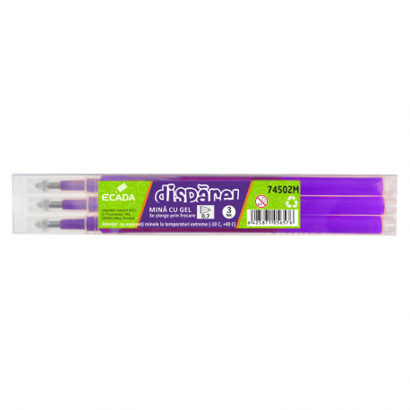 Mina cu gel disparel mov