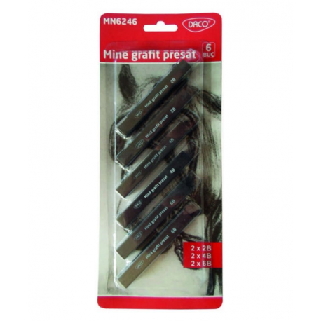 Mina grafit presat set 6 daco
